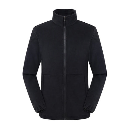 Winter Fleece Hiking Jacket For Men And Women Suitable For Outdoor Mountaineering Hiking And Camping Custom Printed Logo 4XL