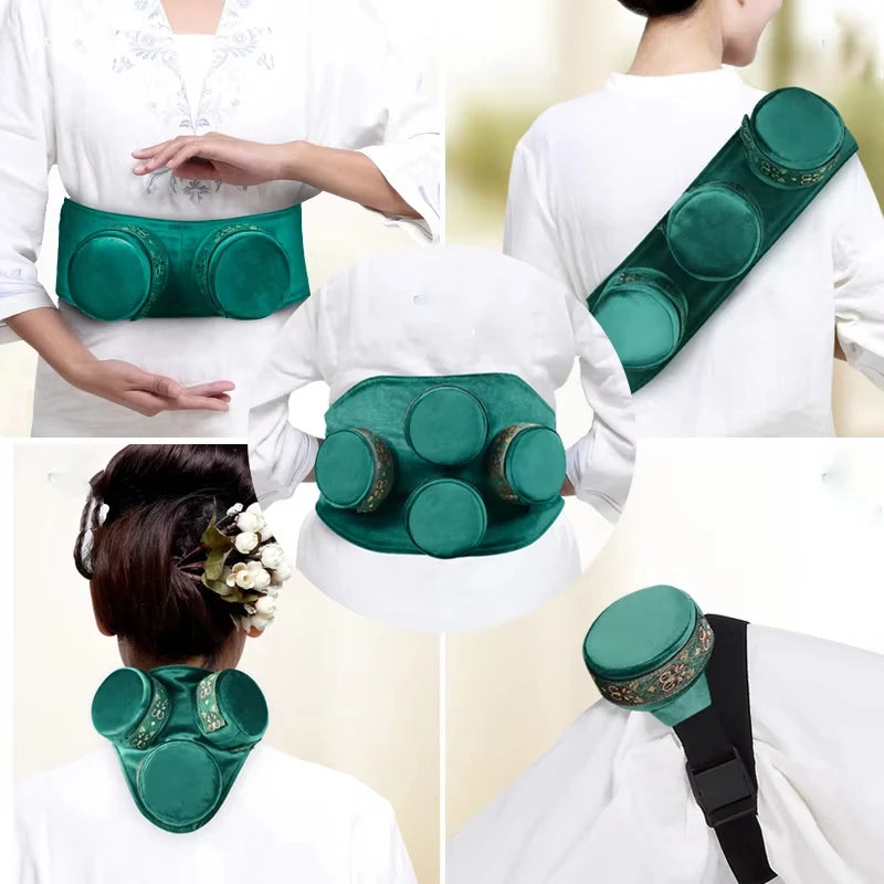High Quality Slight Smoke Moxibustion Bag Skin-friendly Fabric Moxa Box Mugwort Herbal Roll Burner Body Acupoint Warm Massage