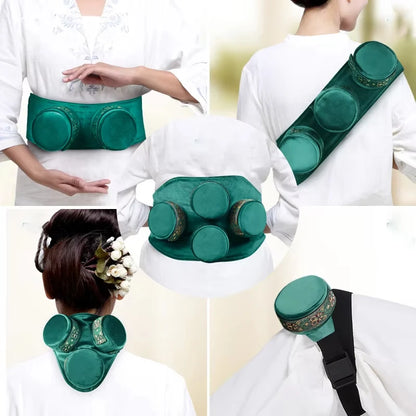 High Quality Slight Smoke Moxibustion Bag Skin-friendly Fabric Moxa Box Mugwort Herbal Roll Burner Body Acupoint Warm Massage