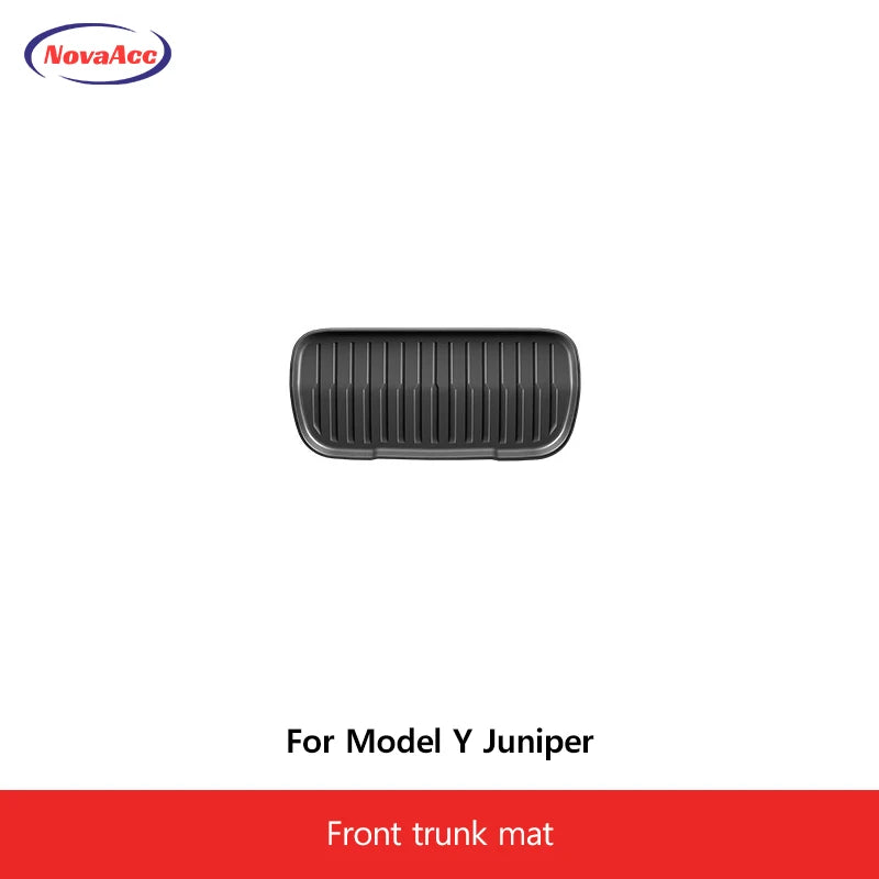 For Tesla Model Y Juniper 2025 2026 Trunk Mat TPE Waterproof Anti-Slip Anti-Scratch Integrated Cargo Liner Car Backrest Pad