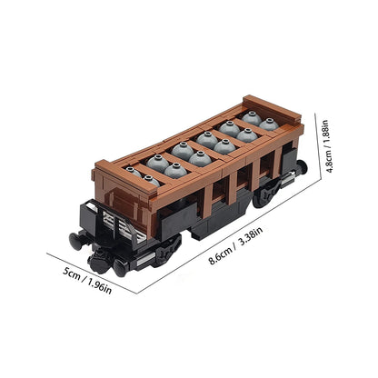 City Train Building Blocks DIY Modified Accessories, Creative MOC Assembly Track Train Carriage Expansion Set, Base, Wheel Parts