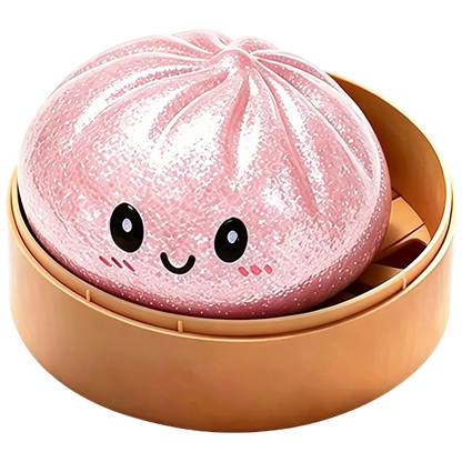 2026Glitter Dumpling Glitter Dumpling Squishy with Box Dumplings Sensory Squeeze Toy for Stress Relief