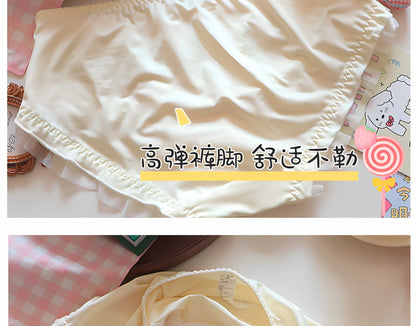 Japanese Style Lolita Princess Lingerie Set Women Pure Desire Cake Layer Lace Mesh Cotton Crotch Party Bra  Panty Set Soft Cute