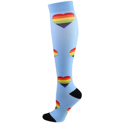 1 Pair S-XXL Large Size Compression Socks Doctor Nurse Golfs Tube Fit Medical Edema Diabetes Varicose Veins Soccer Men Stockings