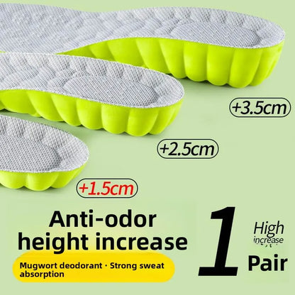 Elevated Insole Shoe Insert Hard Bottom Unisex Invisible 2cm Heightening Pad Comfortable All-Season Footwear Accessory