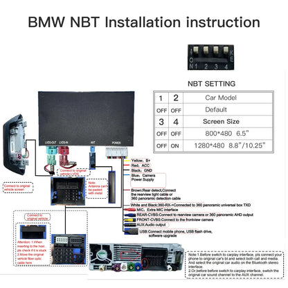 Wireless CarPlay Android Auto for BMW Mini R55 R56 R57 R58 R59 R60 R61 F54 F55 Clubman Countryman Hardtop John Cooper F56 F57