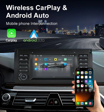 For BMW 5 Series E38 E39 and BMW X5 E53 Car Multimedia Display 7" Touch Screen  GPS Navigation Reverse View Bluetooth FM Radio
