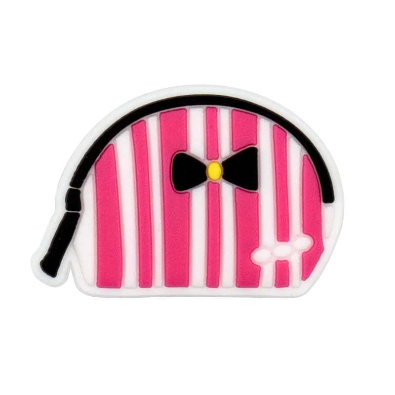 1/50PCS Pink Style Alphabet Women Shoe Charms Accessories Pins for Clog Fashion Women Shoe Buckle Decorations Tote Bag Pendant