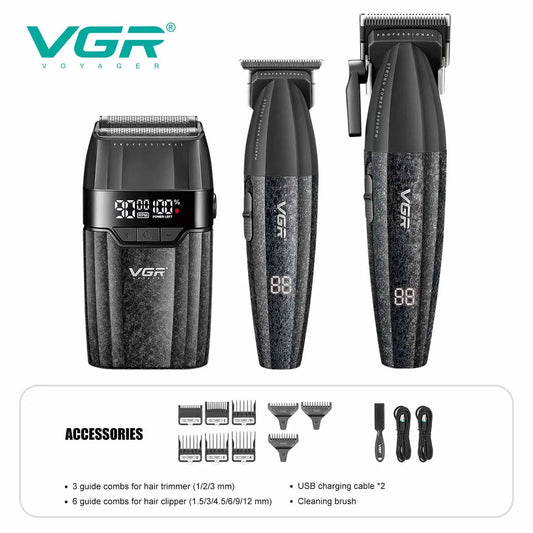 VGR Hair Clipper Professional 9000RPM Hair Cutting Machine Face Shaver Reciprocating Beard Trimmer Hair Trimmer for Men V-640 S3