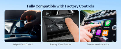 Ottocast Play2video Pro AI Box Wireless Carplay Android Auto Adapter Netflix Dongle Video Playback 1080p Screen Mirror for Cars