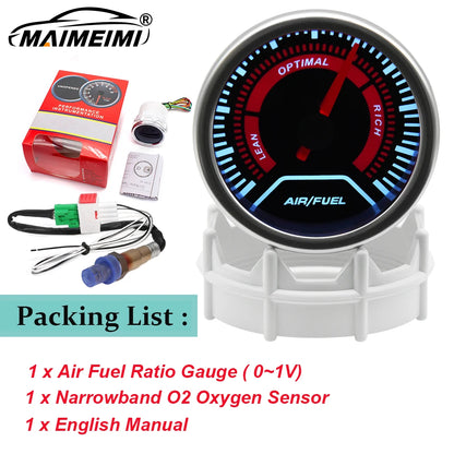 12V Boost Gauge Water Temp  2" 52mm LCD Display Turbo RPM Tachometer Oil pressure gauge with sensor -1-2.0-3.0 bar Racing Meter