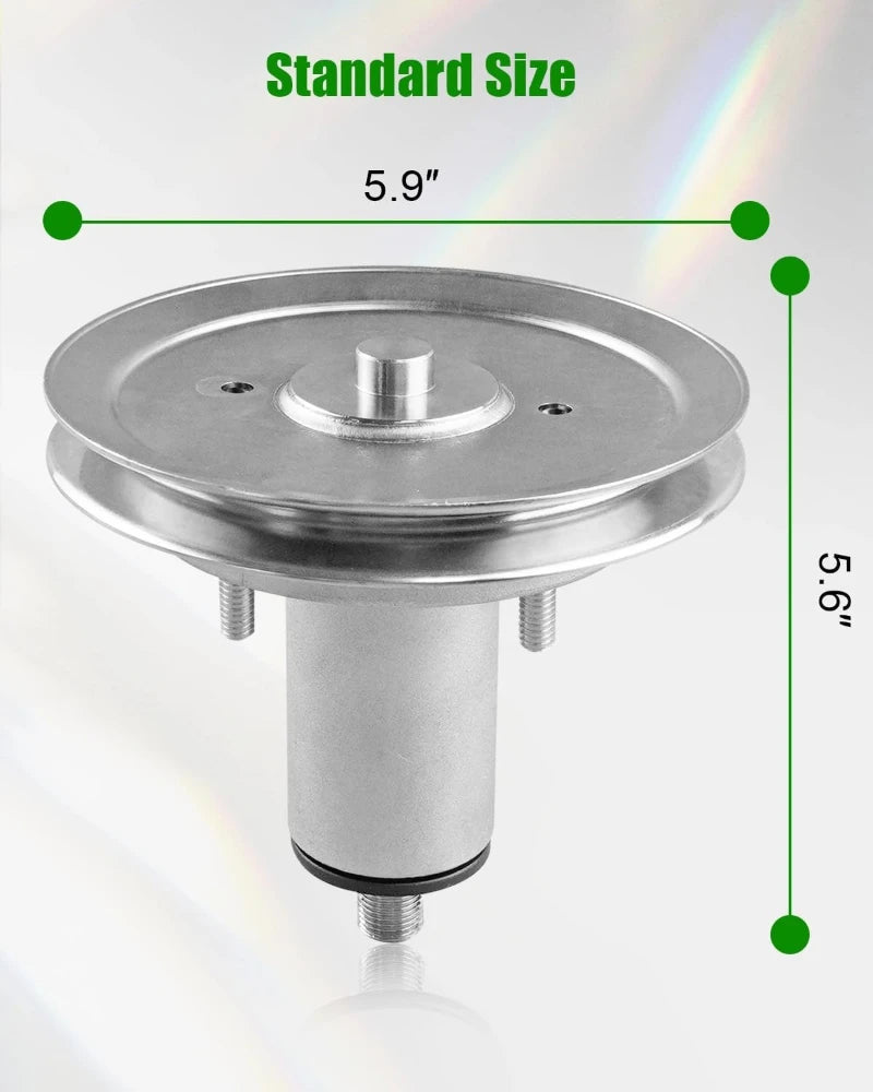 Deck Spindle Fit for Gra-vely Ari-ens 51537300 51530700 ZTX ZT XL Ikon XD 60 Edge 42 Lawn Mower, Spindle with Pulley Assembly