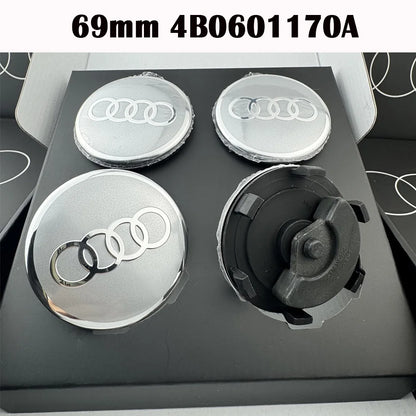 Car Floating 4pcs 60/61/68/69mm Wheel Hub Caps Hubcap Badge Styling For Audi B5 B6 B7 B8 A3 8P 8V 8L A5 A6 C6 C5 C7 A1 A7 A8 Q