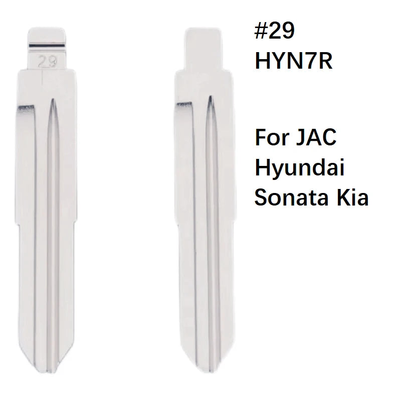 21-30# Universal Uncut Remote Flip Car Key Blank Blade For KeyDiy KD Xhorse VVDI JMD For Nissan Opel Suzuki Honda Chevrolet Kia