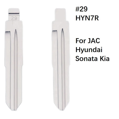 21-30# Universal Uncut Remote Flip Car Key Blank Blade For KeyDiy KD Xhorse VVDI JMD For Nissan Opel Suzuki Honda Chevrolet Kia