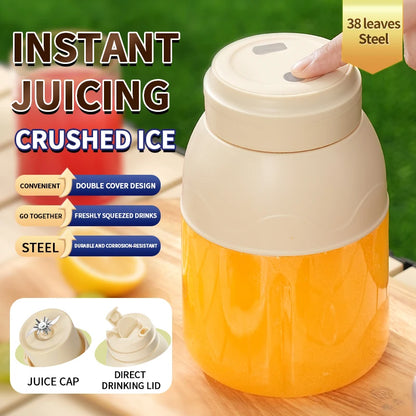 Electric milkshake machine, juicer, portable juicing bucket, multifunctional crushed ice, 800ml rechargeable juicing cup