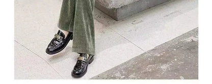 Fashionable Corduroy Set Women's Autumn Winter New Style Elegant Lady Fragrance Wind Coat Wide Leg Pants Two Piece Suit