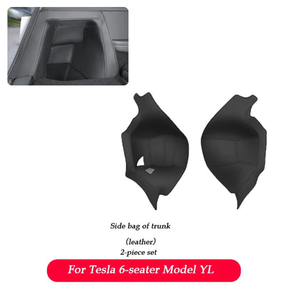 For Tesla Model Y L Launch 2025 2026+ Back Seat Cover 2PCS Leather Protector Wear-Resistant Kick Seatback Mats Accessories