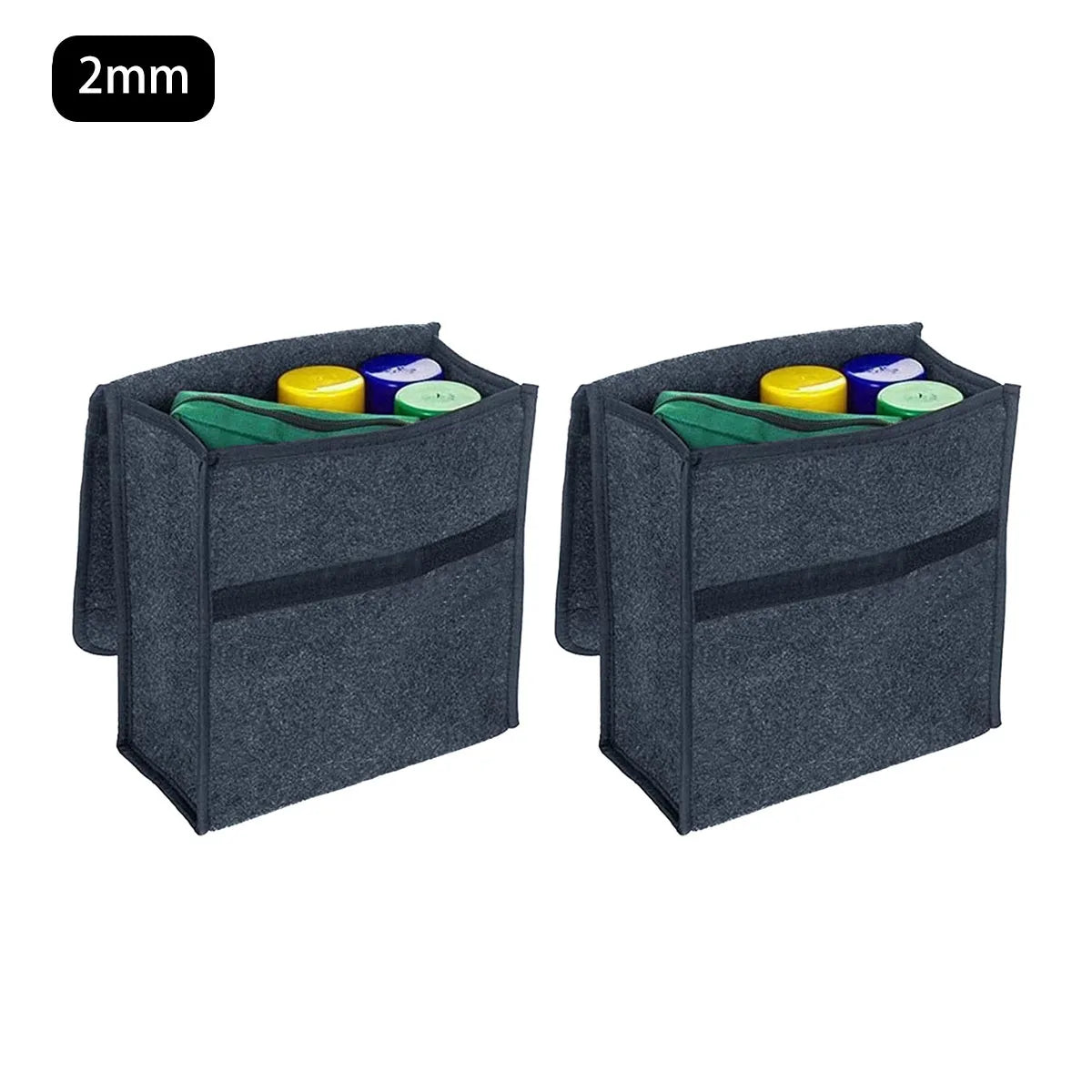 PINMOAP Car Trunk Storage Bag Foldable And Thickened Felt Box Car Storage Box Universal High-Quality And Durable Felt Fabric