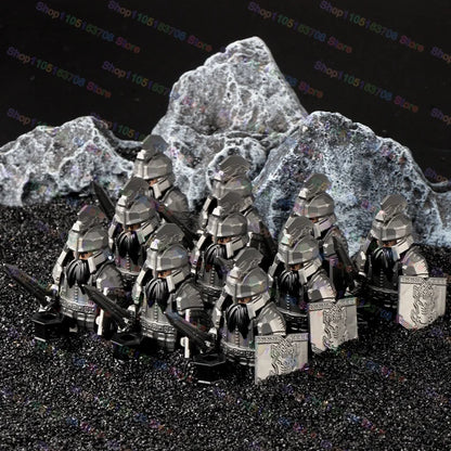 Medieval Knights Building Blocks Warrior Soldiers Crusaders Hospital Teutonic Knight Legion Figures Block Toys Accessories