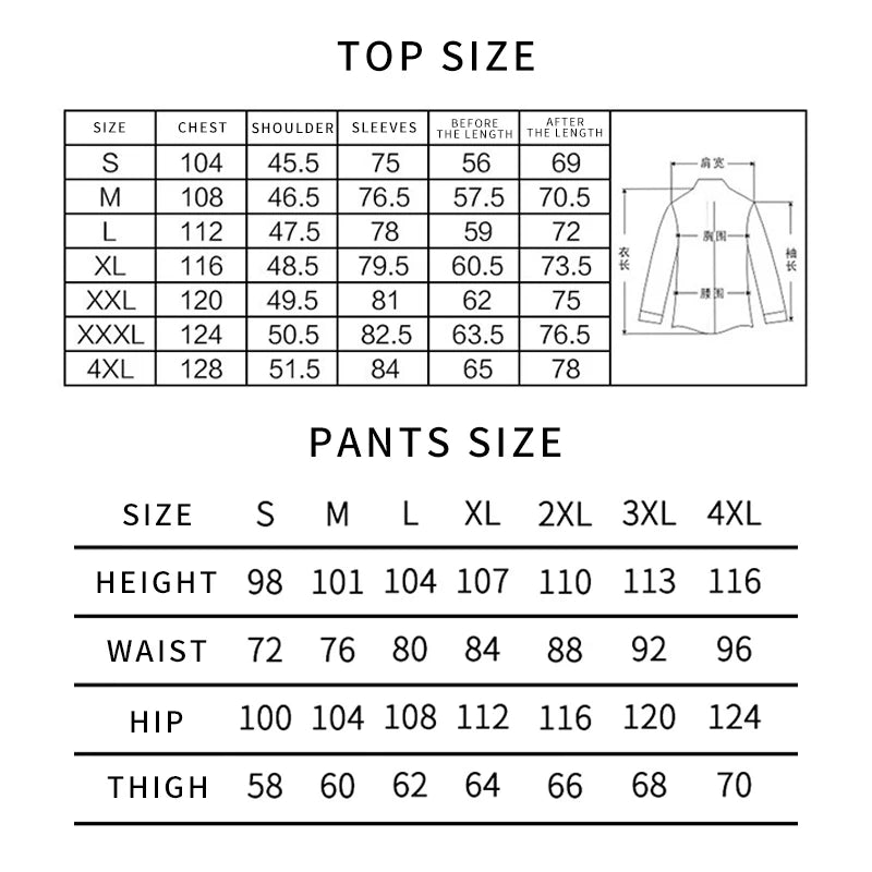 2024 Casual Winter Men Jackets Fleece Thick Pants Men's Sets Warm Waterproof Hooded Coats Male Cargo Pants Tactical Suits M-4XL