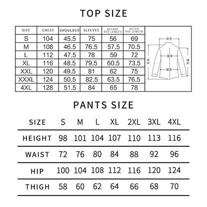 2024 Casual Winter Men Jackets Fleece Thick Pants Men's Sets Warm Waterproof Hooded Coats Male Cargo Pants Tactical Suits M-4XL