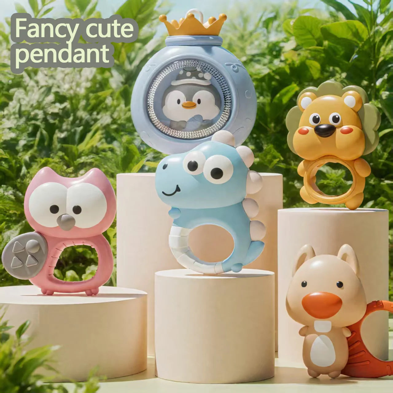 Penguin crib ornament with interactive music and lights – promotes children's brain development, multi-functional rotating toy