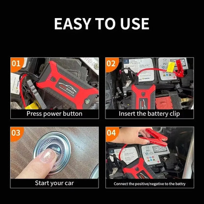 4 In 1 600A Jump Starter Power Bank 5400mAh  Air Compressor Tire Pump Portable Charger Car Booster Starting Device