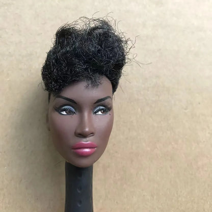 FR Rare Face Doll Heads White Brown Beige Skin Doll Figures Collection Doll Accessories Heads