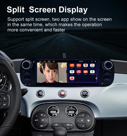 For Fiat Panda 2013-2020  Auto Multimedia Player  6.86" Touch Screen Steering Wheel Control Car GPS Navigation  Bluetooth Call