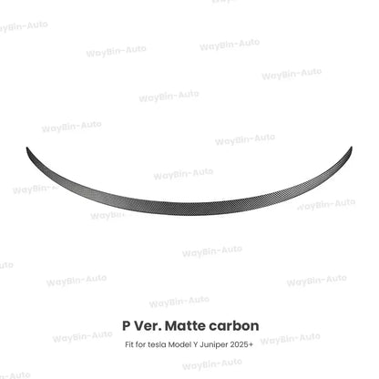 Matte Black  Rear Trunk Spoiler for Tesla Model Y Juniper 2025 - Easy Install Carbon Fiber Trim Blade Wing Body Kit Auto Tuning