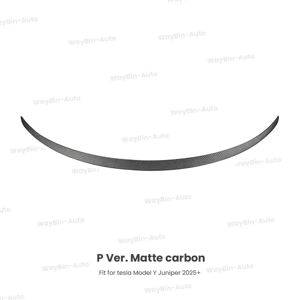 Matte Black  Rear Trunk Spoiler for Tesla Model Y Juniper 2025 - Easy Install Carbon Fiber Trim Blade Wing Body Kit Auto Tuning