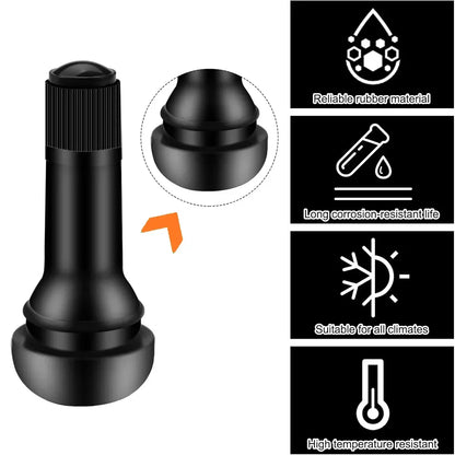 4/8/50/100PCS TR413 TR414 Vacuum Tire Rubber Valve Core Tubeless Tire Valve Core Automotive Tire Valve Valve Automotive Parts