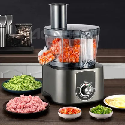 220V Slicing Dicing Shredding Three-in-one Dicing Machine Multi-functional Fruit Vegetable Commercial Vegetable Cutting Machine
