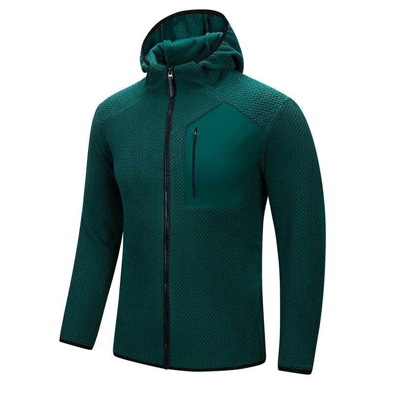 Fashionable and Versatile Warm Hooded Coats, High-quality Men's Zipper Coats for Fall/winter,Casual Sports Fitness Sweatshirts