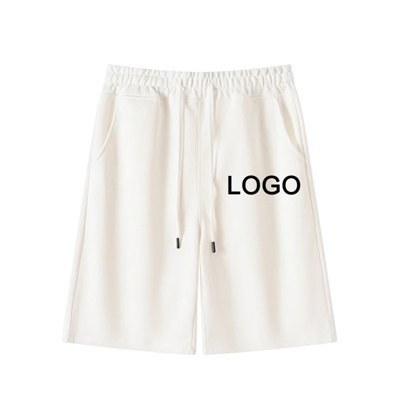 Customized Printed 60% Cotton Five-Quarter Pants Men Fashion Training Running Breathable Short Pants Women Casual Sport Shorts