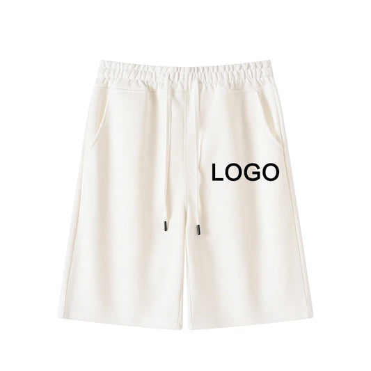 Customized Printed 60% Cotton Five-Quarter Pants Men Fashion Training Running Breathable Short Pants Women Casual Sport Shorts