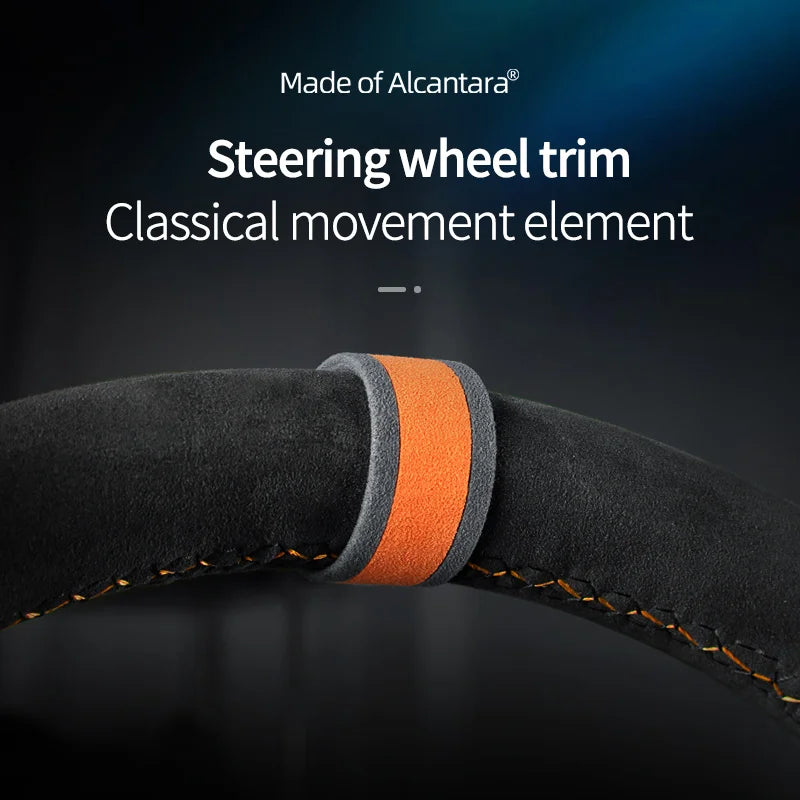 car steering wheel universal return to standard personality creative center line marking supplies Alcantara suede accessories