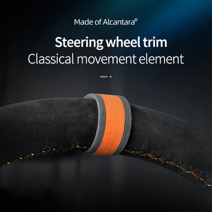 car steering wheel universal return to standard personality creative center line marking supplies Alcantara suede accessories