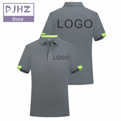 2024 Quick-drying Sports Polo Shirt Custom Design Company Brand Logo print Embroidery Breathable Lapel Short Sleeve Polo Shirts