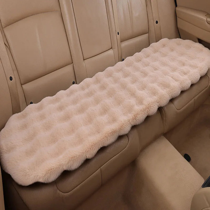 Winter Plush Rabbit Covers Car Seats Cushion Universal Keep Warm Ultra-Soft Auto Chair Protector Pad Car Interior Accessories