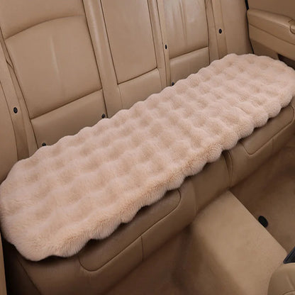 Winter Plush Rabbit Covers Car Seats Cushion Universal Keep Warm Ultra-Soft Auto Chair Protector Pad Car Interior Accessories