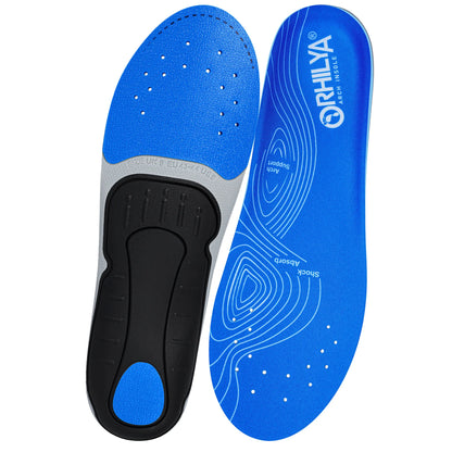 Orthopedic Sport Insole Plantar Fasciitis Flat Foot High Arch Support Men Women Sneaker Orthotic Plantillas Insert Shoe Sole