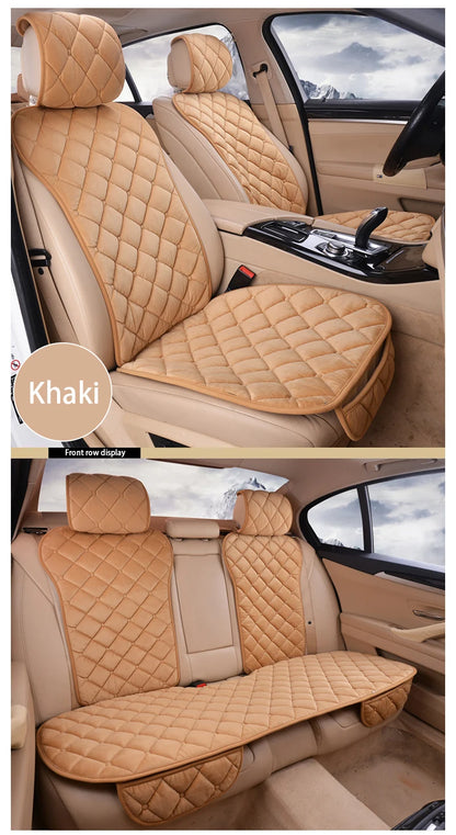 SEAMETAL Winter Car Seat Cover Soft Warm Car Seat Cushion Universal Plush Interior Protector Mat Auto Seats Cover Accessories