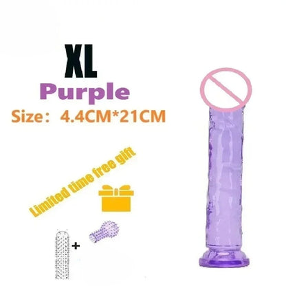Dildos Sex Toys Dick Cheap Soft Female Vagina Clitoris Anal Masturbators Penis with Suction Cup 5 Colors Consolador Dildo Gode