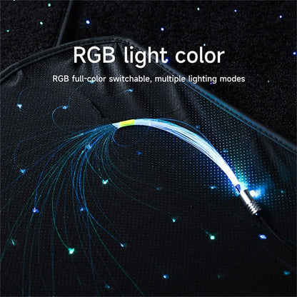 2/4PCS Fiber Optic Twinkle Car Mats WaterProof LED Star Rugs APP Remote Control RGB Music Sync Universal Fit for SUV Sedan Van