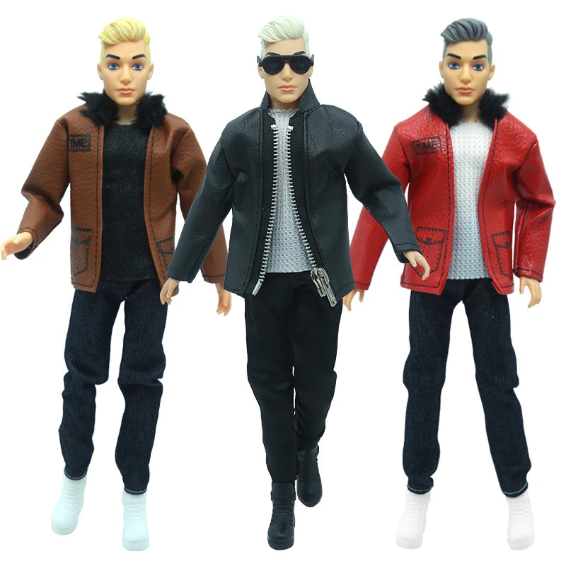 1/6 Male Doll With Clothing Set Homesome Soldier Men Doll  Handmade Clothes Outfit For 29CM Ken Prince Doll