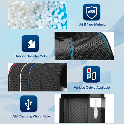 RUIYA for Kia Tasman 2025 Car Central Control Storage Box Auto Interior Storage Kia Tasman 2025 Accessories