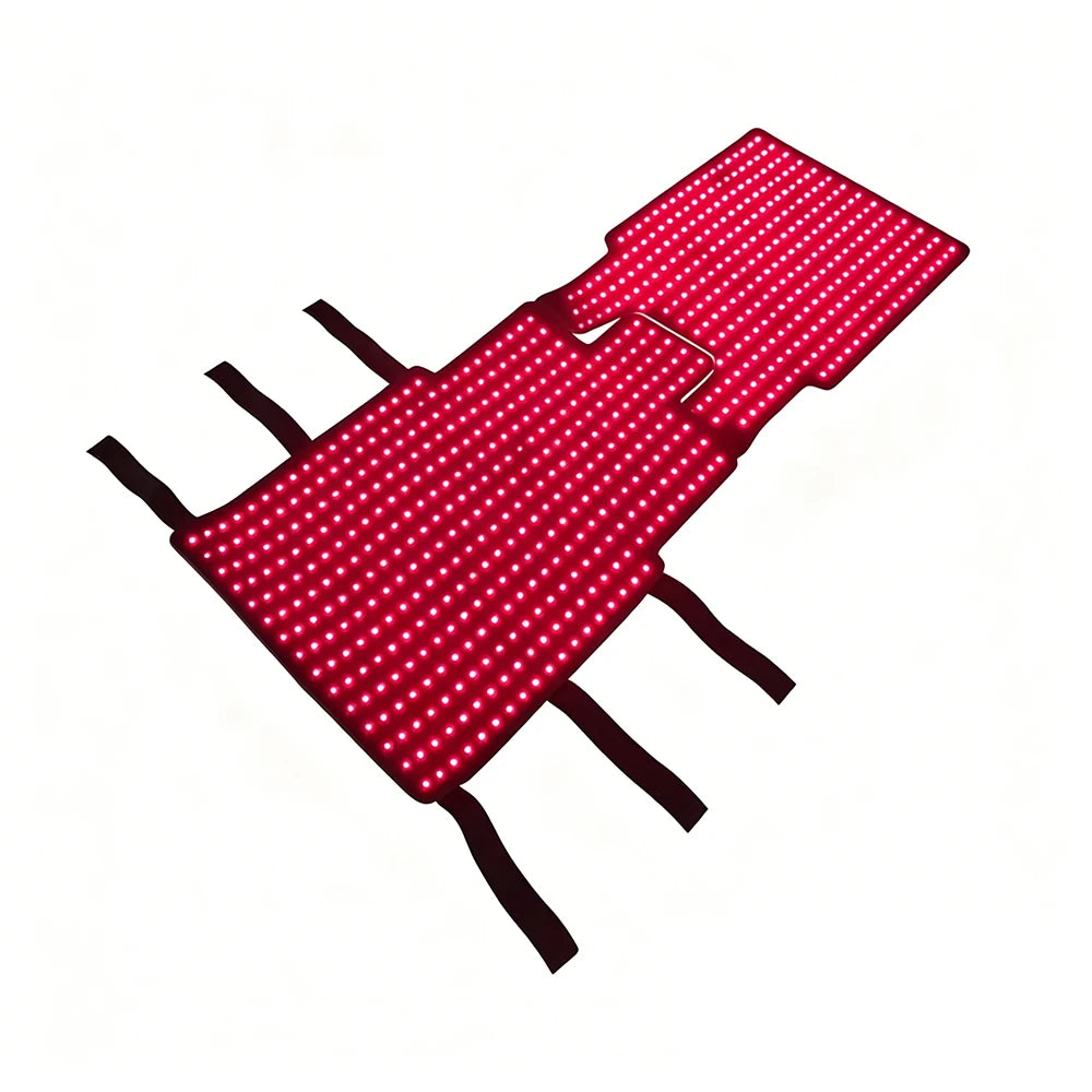 Red Light Therapy Vest for Back,Shoulder,Abdomen 660nm&850nm Infrared Light Therapy Pad Wearable Wrap Pain Relief Device
