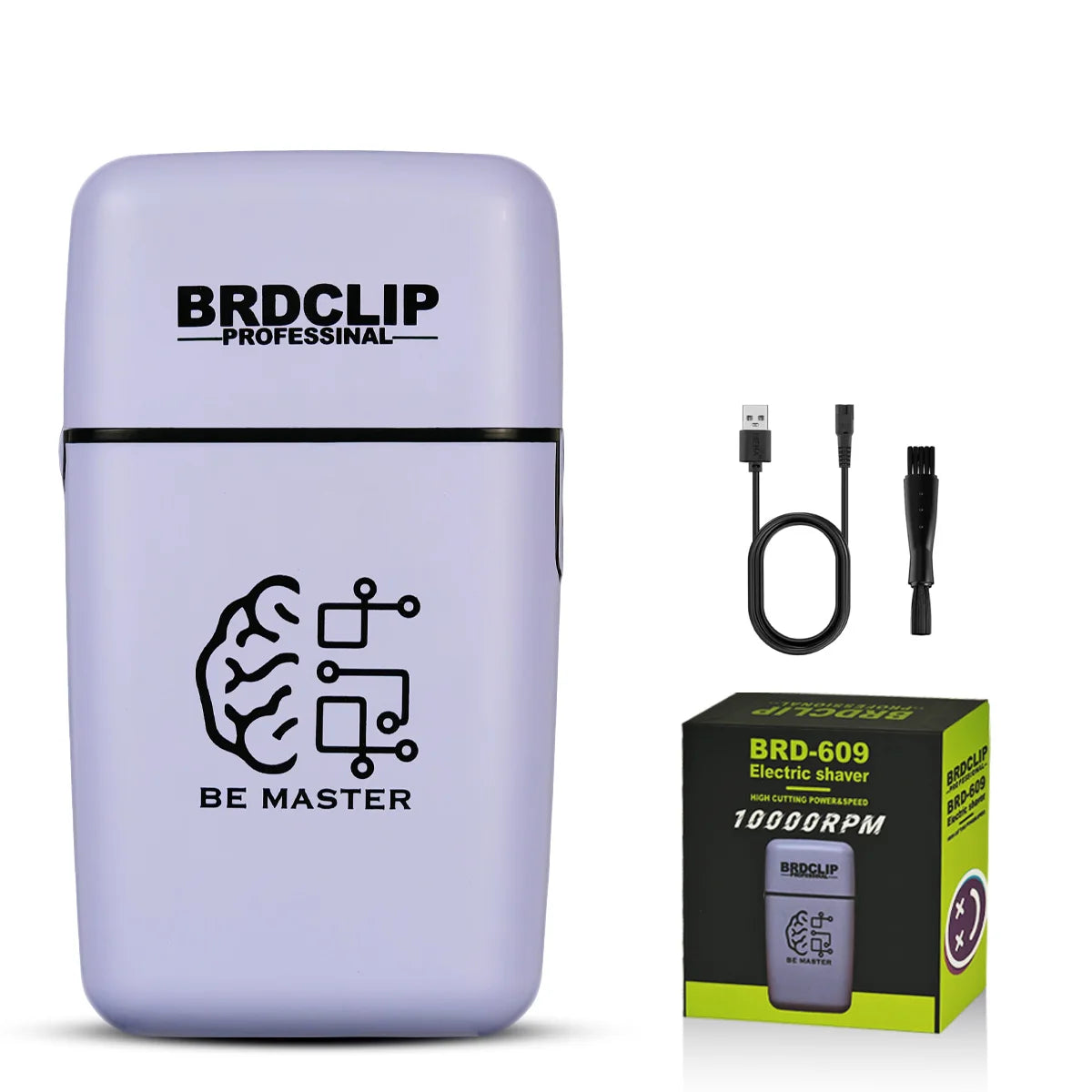 BRDCLIP X Series Professional 8800rpm Barber Clipper Set Hair Trimmer 10000RPM Foil Shaver Fade Men's Haircutting Set